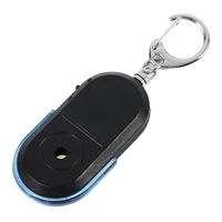 portable size keychain old people anti lost alarm key finder wireless useful whistle sound led light locator finder keychain