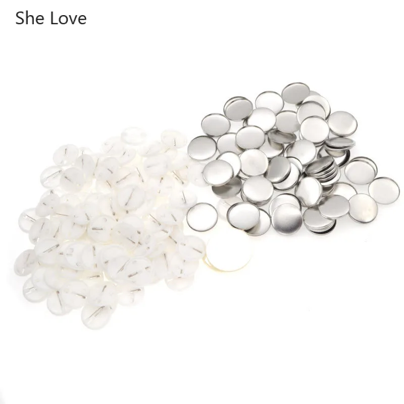 Chzimade 100 шт./лот белая пластиковая пустая булавка значок детали для сделай сам