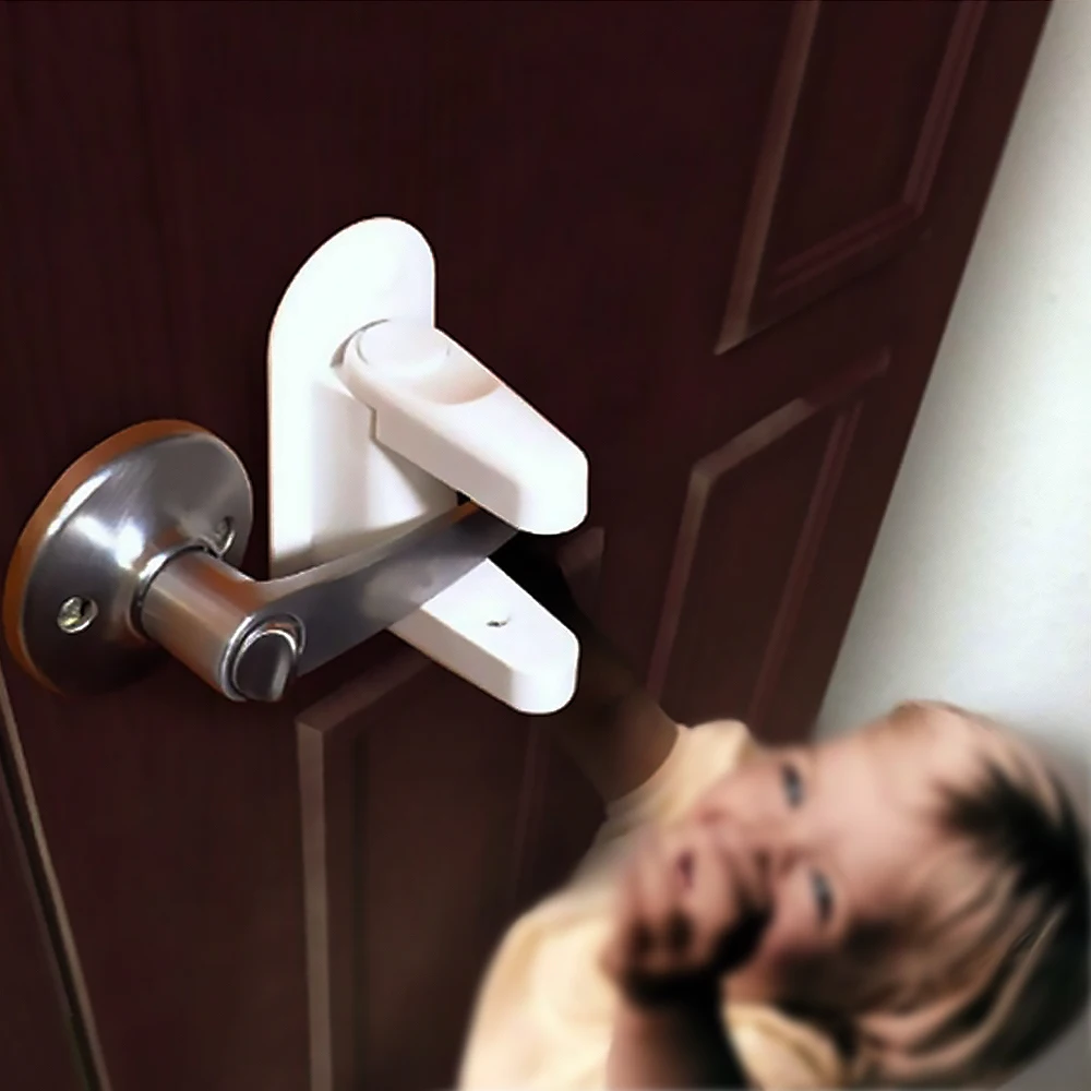Ручка дверная Door Lever Handle. Замок Lever Lock. Детский замок или защелка Door Lever Lock. Блокиратор дверей от детей.