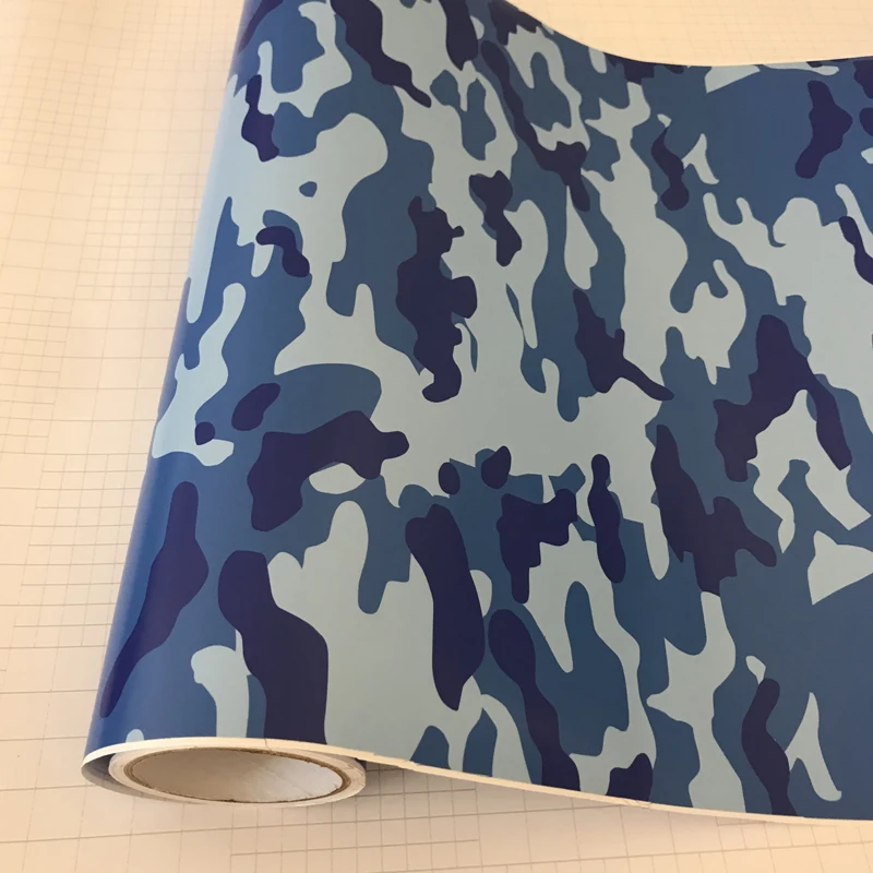 50x500 см Графика синий камуфляж печатных Виниловая пленка для оклеивания автомобилей, Обёрточная бумага Стикеры ПВХ мотоцикл скейтборд наклейка Обёрточная бумага (большой)