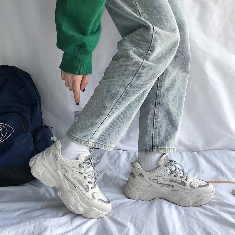 Женские кроссовки модная обувь женские теннисные туфли на каблуке женская