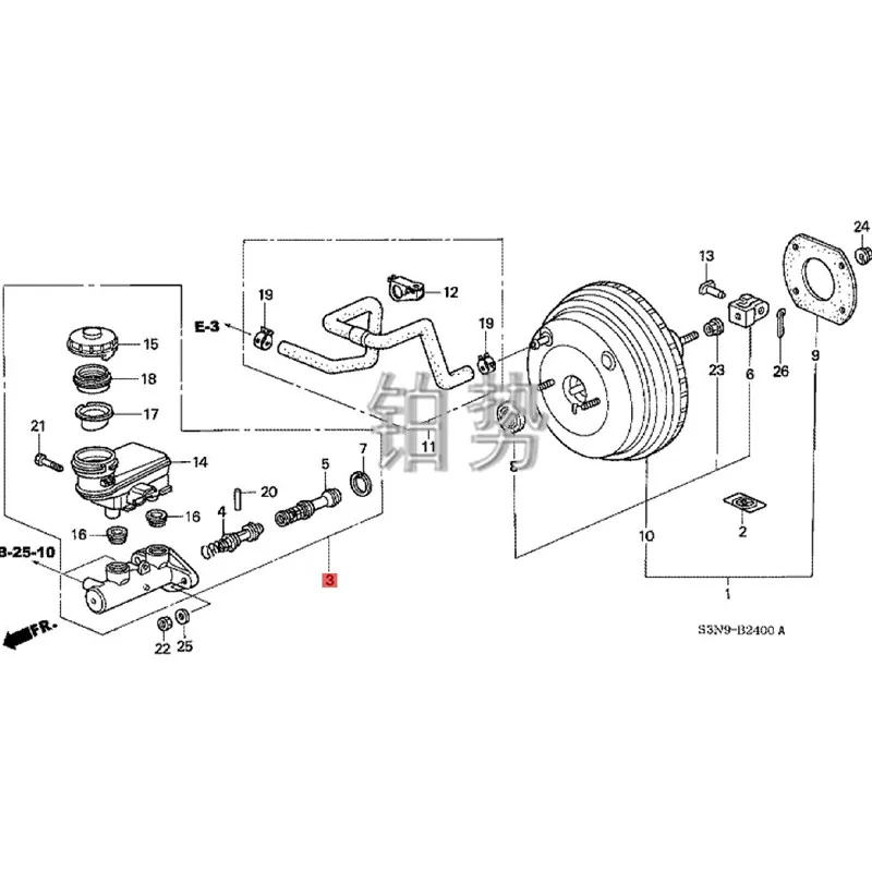 

Car Brake master cylinder Brake master cylinder 2008Hon daO DYS SEY RA6 Brake master cylinder Hub suspension parking brake pump