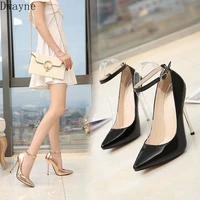 13cm super high heel model catwalk high heels sexy large size womens shoes fashion single shoes temperament thin heels pumps