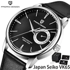 Часы наручные PAGANI Мужские кварцевые, роскошные брендовые модные водонепроницаемые с кожаным ремешком, с календарем