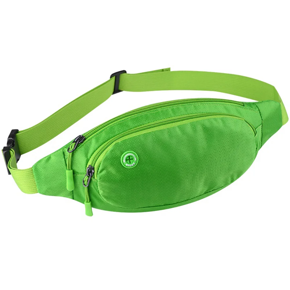 green Meijuner Спортивная поясная сумка Оксфорд твердая поясная сумка для унисекс наушники переноска Удобная Поясная Сумка водонепроницаемая сумка WMJ017 - Цвет: green