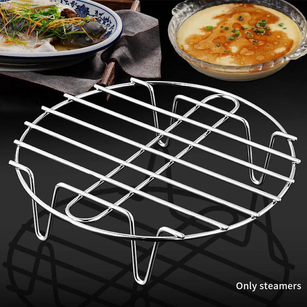 

Eggs Multifunctional Pressure Cooker Draining Stainless Steel Easy Clean Pot Steam Rack Baking Fish Home Kitchen Cooking Tool