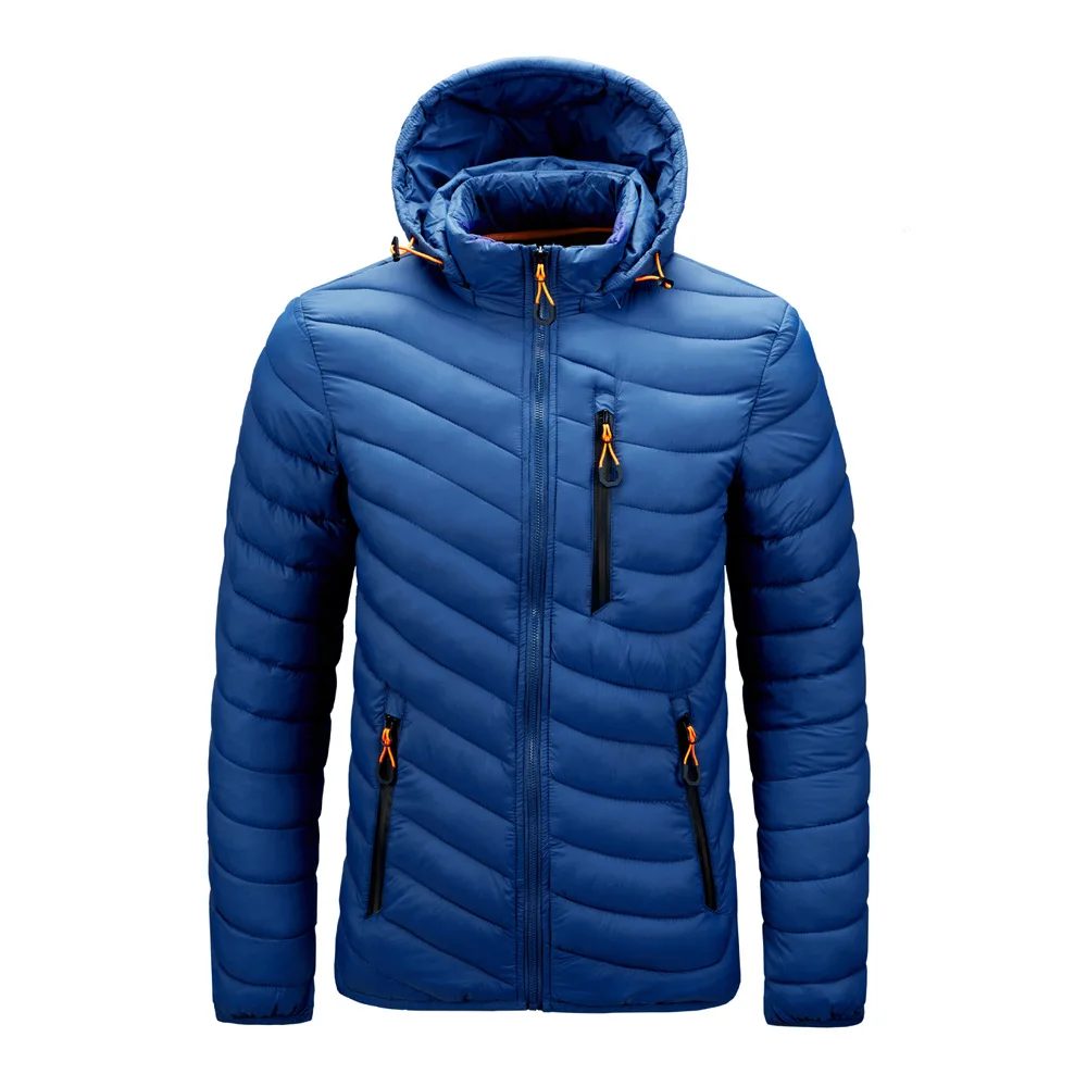 

Winter Men's Cotton Jacket Men's New Cotton Hooded Cotton Jacket Removable Hooded Zipper Jacket Men's Youth Casual Wear M-4X