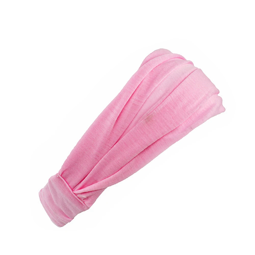 Женская хлопковая повязка на голову Спортивная эластичная для йоги тренажерного