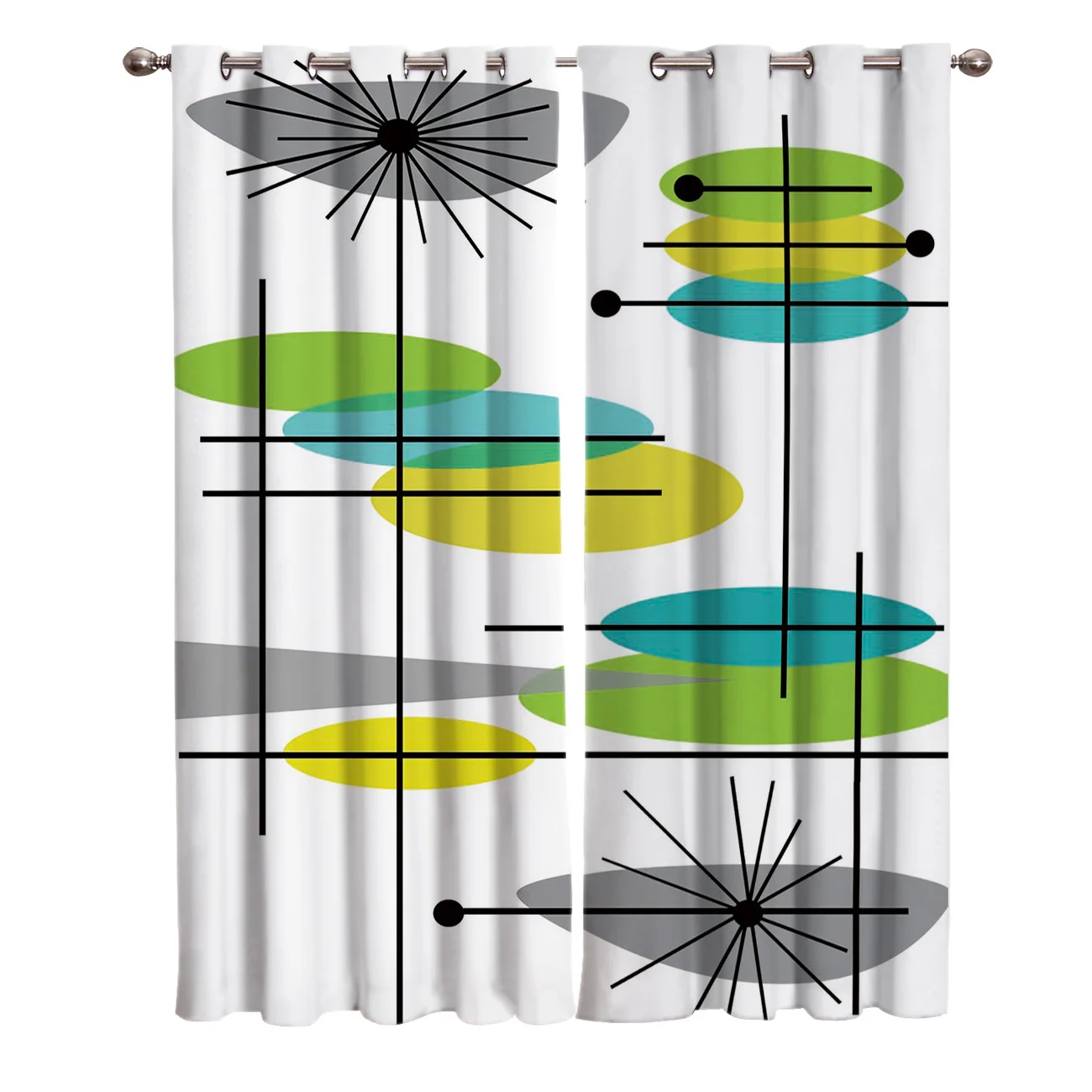 Простые абстрактные шторы в виде листьев лотоса для ванной улицы цветочные