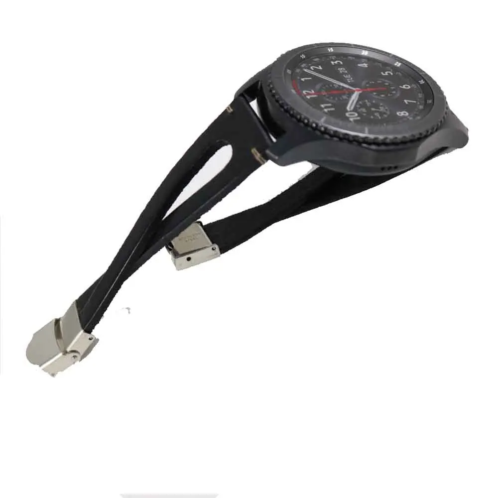 Кожаные Наручные часы для Samsung Galaxy ремешок 46 мм Gear S3 Frontier Classic band 22 спортивный
