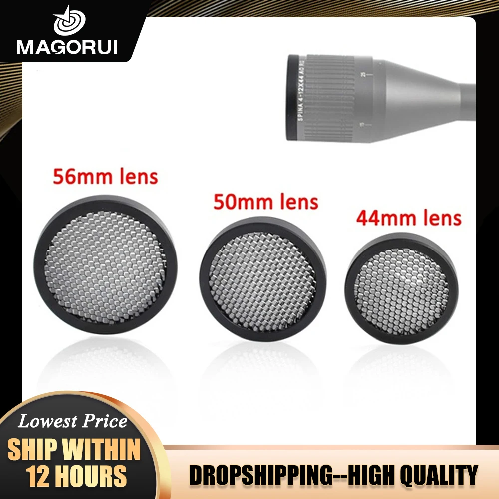 

Защитная сетка Magorui для оптического прицела, антибликовое покрытие от солнца, 44 мм/50 мм/56 мм