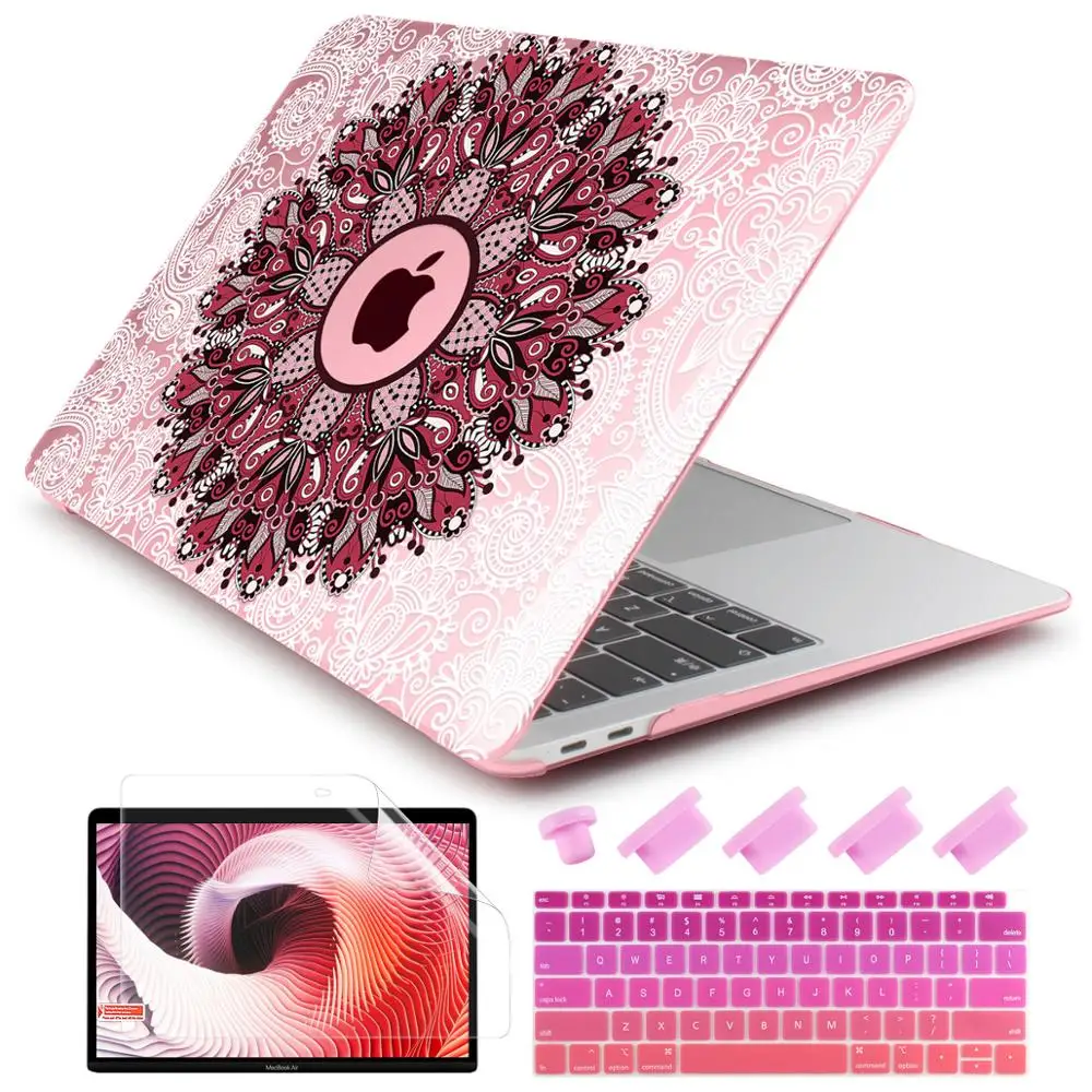 Чехол для Macbook Air 13 Pro 15 2020 с рисунком роскошных цветов сенсорной панелью A2289 A2179 A1932