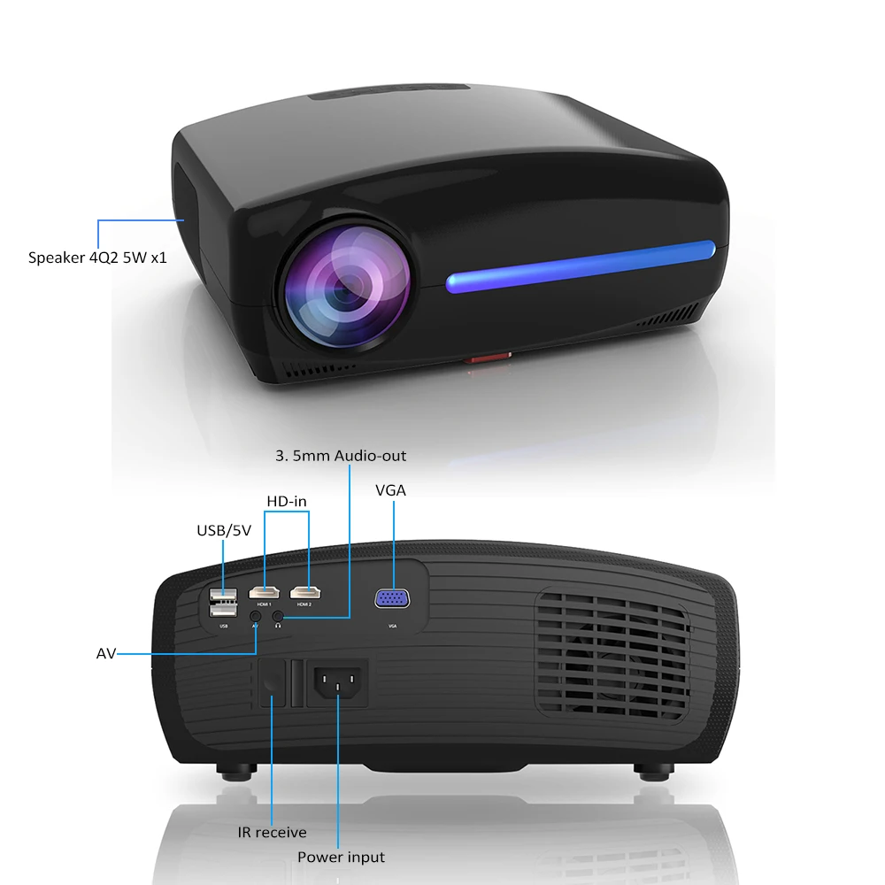 

VIVICINE S4 New LED Projector Android 10.0 WIFI Full HD 1080P 300 inch Big Screen Proyector 3D Home Theater Smart Video Beamer