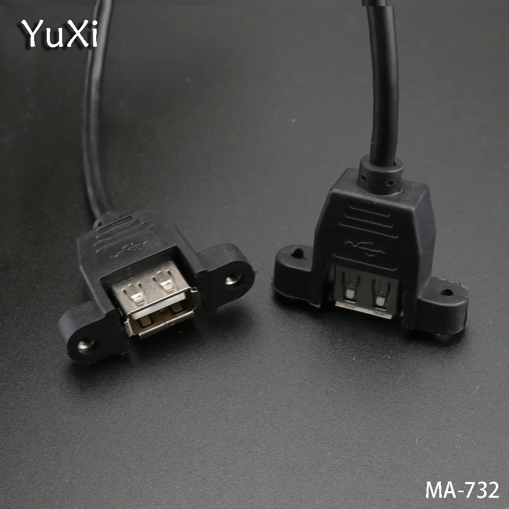 YuXi 1 шт./лот 30 см USB 2 0 гнездо к гнездовой разъем адаптера Панель удлинитель с