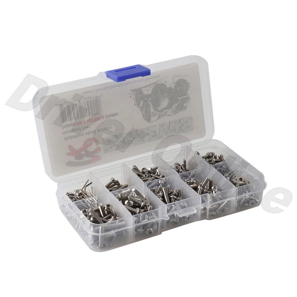 Full Set Hexagon Socket Head Cap Screw Model Car Screws Kit w/ Body Shell Clip Pin for 1/10 RC Traxxas TRX-4 82056-4 | Игрушки и хобби