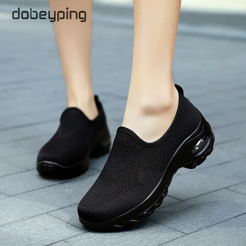 

Spring Autumn Women's Casual Shoes Flat Platforms Female Shoe Mesh Woman Loafers Wedges Ladies Shoes Height Increasing Sneakers