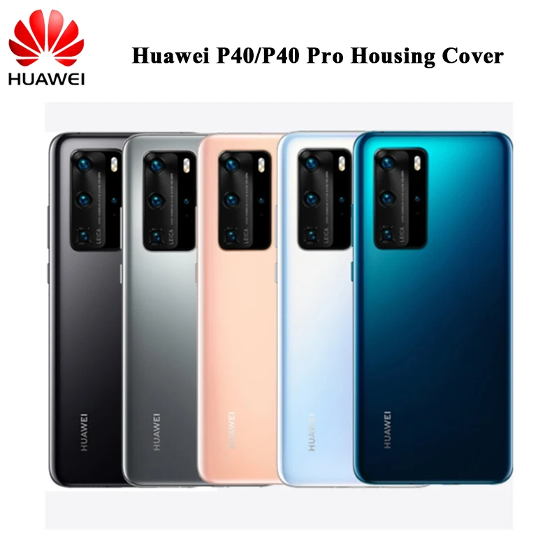 

Новинка, Задняя стеклянная крышка батарейного отсека для Huawei P40 Pro, Официальный задний корпус, замена, запасные части для Huawei P40 Pro P 40