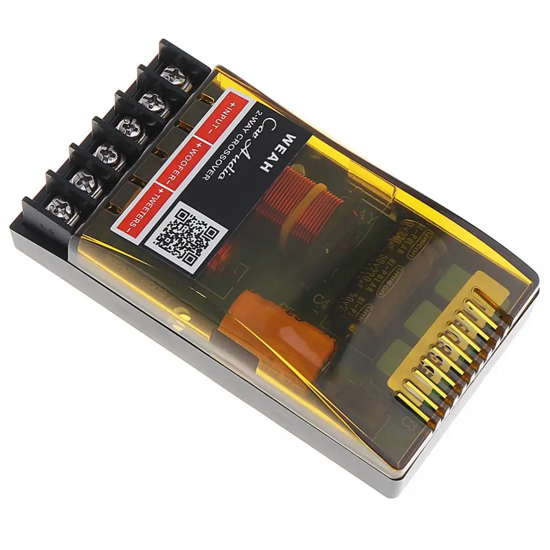 

120 * 65 * 33MM 120W 2002 Speaker Frequency Divider 2 Way Car Audio Speakers Two Crossover Divider Crossover Filter for Car