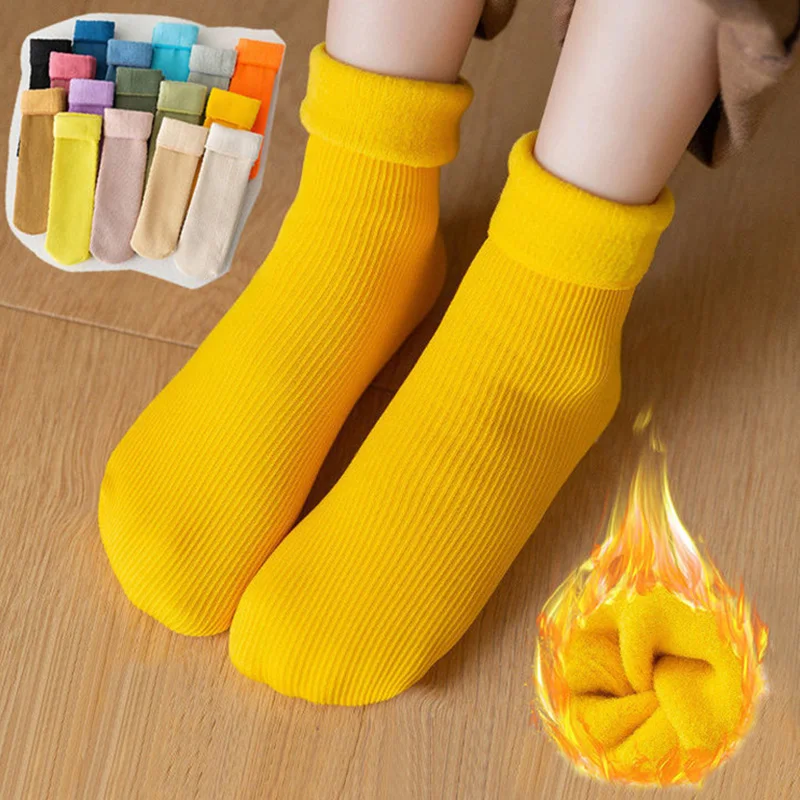 Детские носки От 3 до 12 лет для мальчиков и девочек зимние утепленные детские