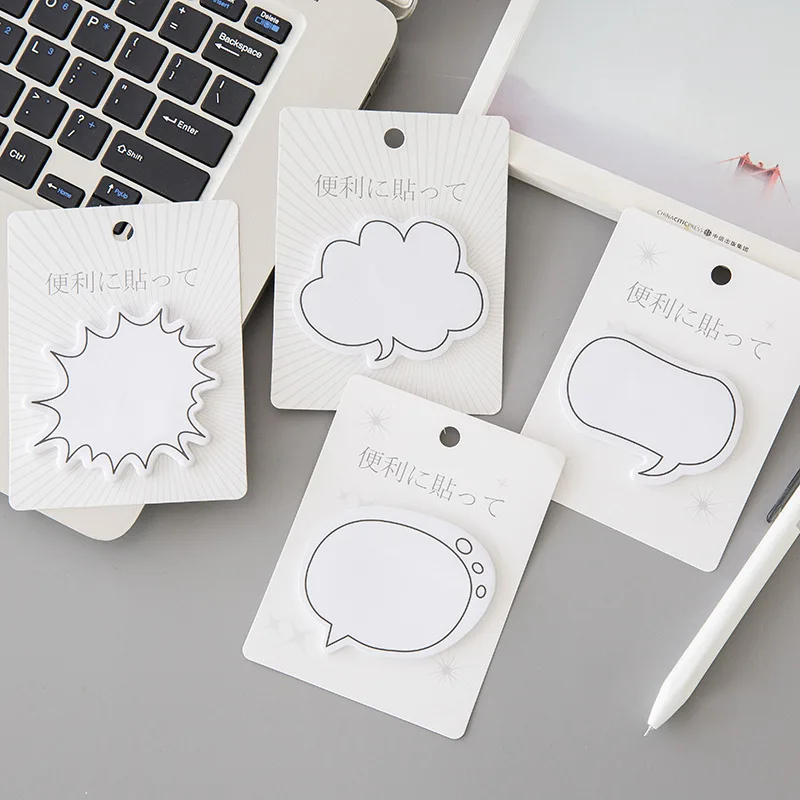 

Stationery Hand Account Small Fresh Message Memo N Times Stickers Creative Simple Japanese Dialog Series Sticky Notes Wholesale