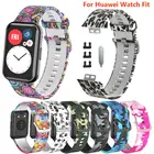 Сменный силиконовый ремешок для Huawei Watch Fit, оригинальный ремешок для смарт-часов, аксессуары 2021, цветной браслет для наручных часов с инструментом