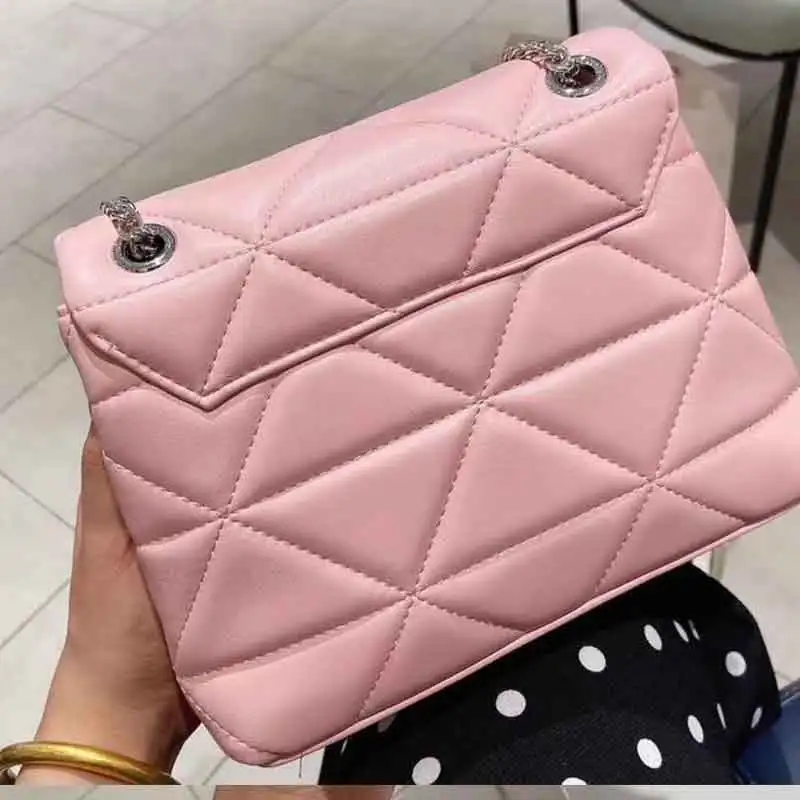 

Fashion Women bag Office Daily Designer Elegant Vintage Shoulder Bag Silver Chain Flap Crossbody Handbag