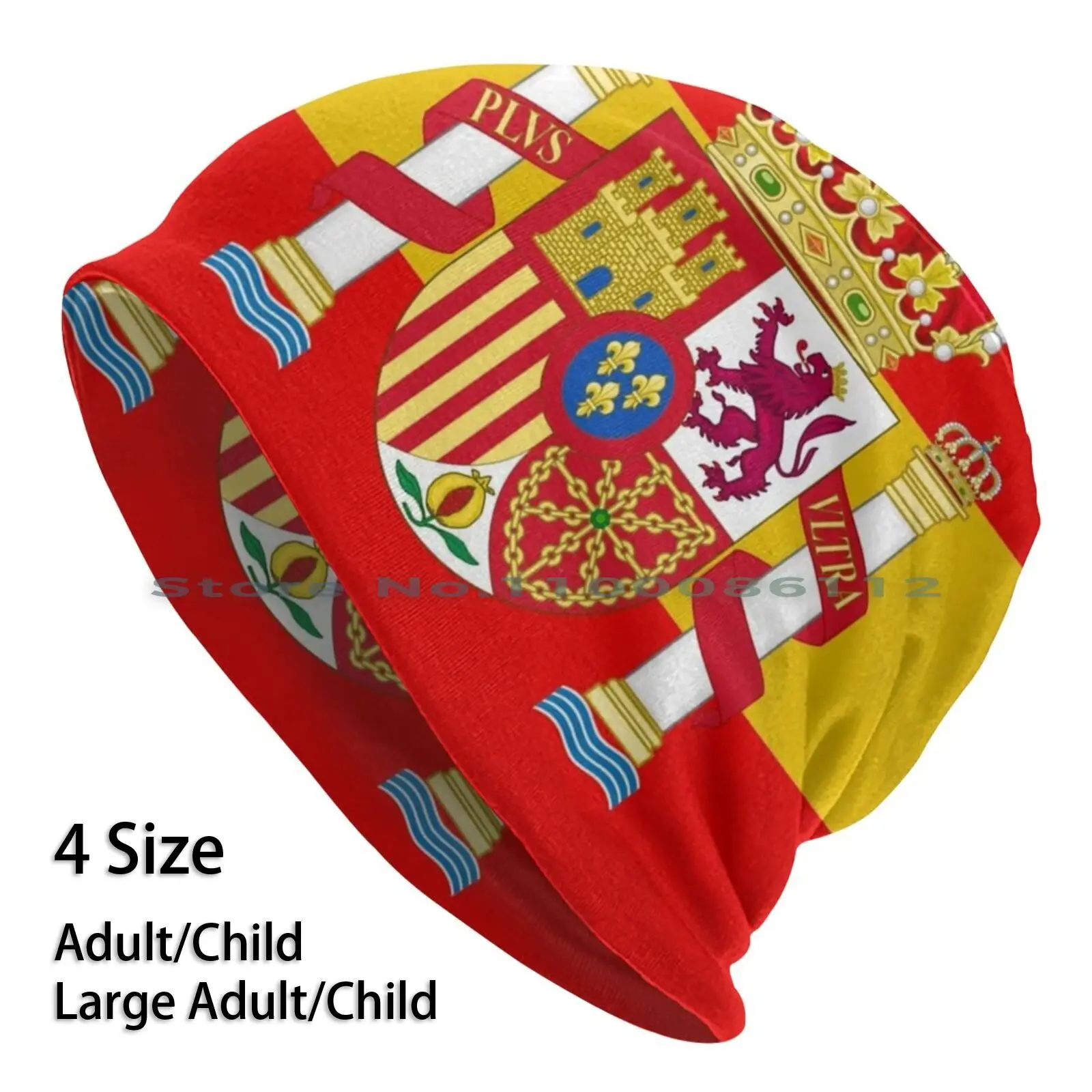 

Black Spanish Coat Of Arms Flag Beanies Knit Hat Spanish Flag Coat Of Arms Madrid Iberia Hispanic I Love Spain Pride Proud