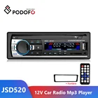 Автомагнитола Podofo JSD520, стерео-система с поддержкой Bluetooth, с дистанционным управлением, 12 В, Типоразмер 1DIN