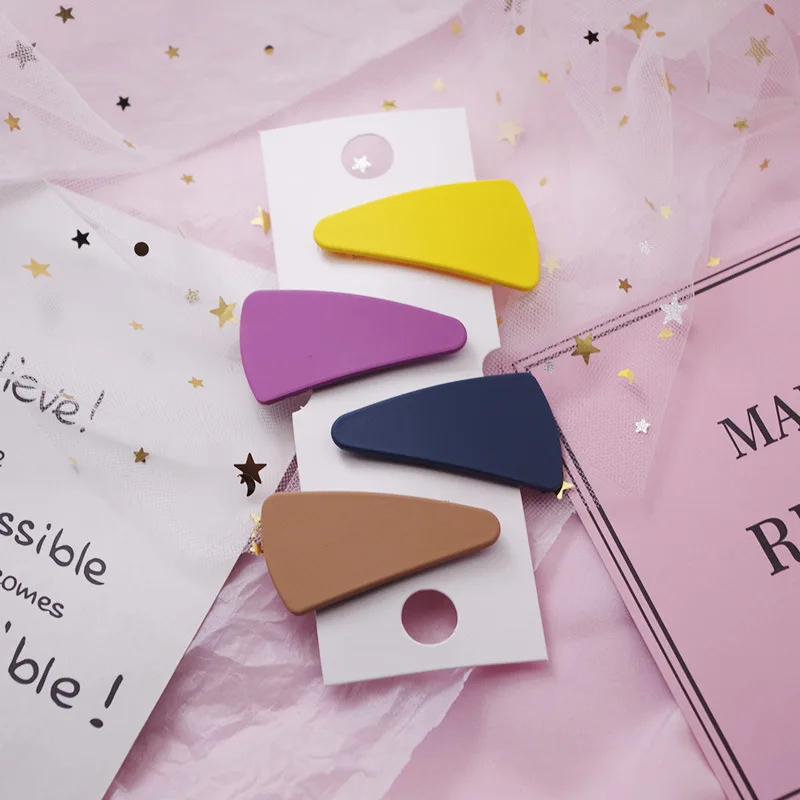 4 шт./компл. шпилька для волос с милым геометрическим рисунком заколка женщин и