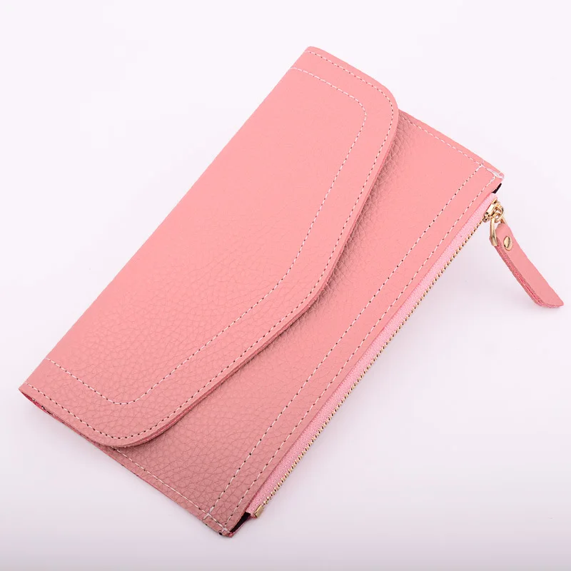 

Fashion Leather Women Wallets Female Long Small Coin Purse Brand New Design Soft Mini Card Cash Holder 2021 Wallet For Women