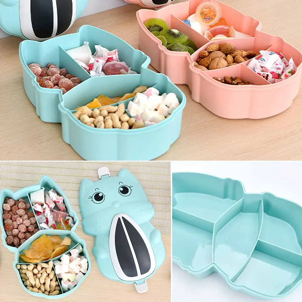 

Cute Creative Light Luxury Fruit Plate Candy Box Household Living Room Snacks Dried Fruit Box Fruit Plate Storage Box With Lid