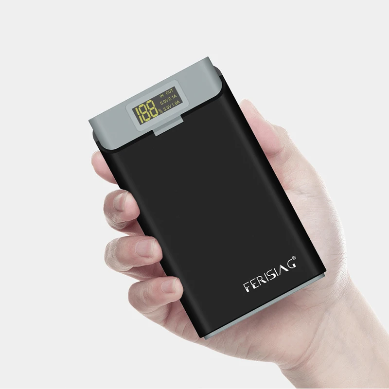 FERISING New Series 13000mah LED Display Power Bank External polymer Battery Powerbank for iphone 6 X XR XS max plus Samsung S8 | Мобильные