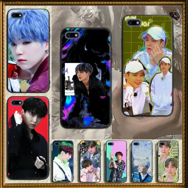 

Suga KPop Min Yoongi Phone Case for Huawei P40 P30 P20 P10 P9 P8 pro lite Plus P SMART 2019 P9 lite Fundas cover