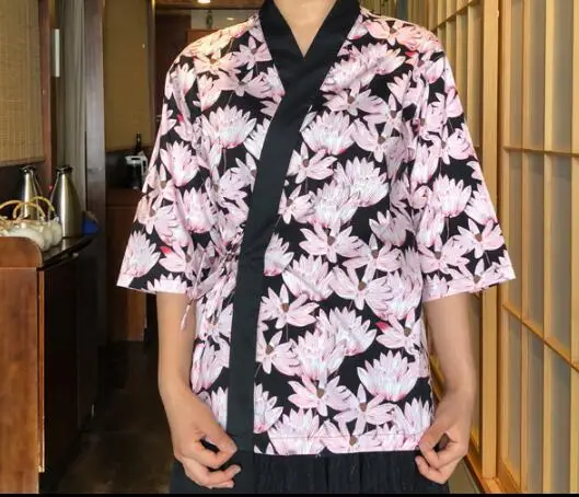 Рубашка для официанта и суши кимоно-Униформа в японском стиле | Тематическая