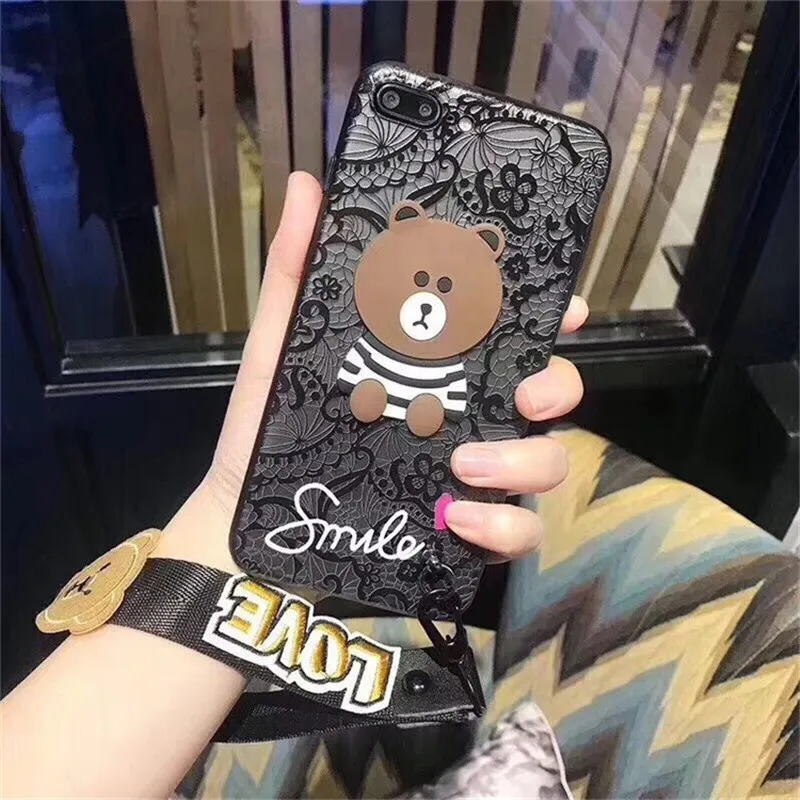 Case for Samsung A70 A80 A90 J2 J4 Core A6S A7 A9 2018 A10 A20 A30 A40 A50 M20 M30 A750 Back Cover Soft Emboss Lace Strap | Мобильные