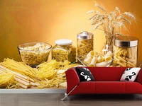 custom papel de parede 3d jar pasta mural for living room dining room background decorative wallpaper