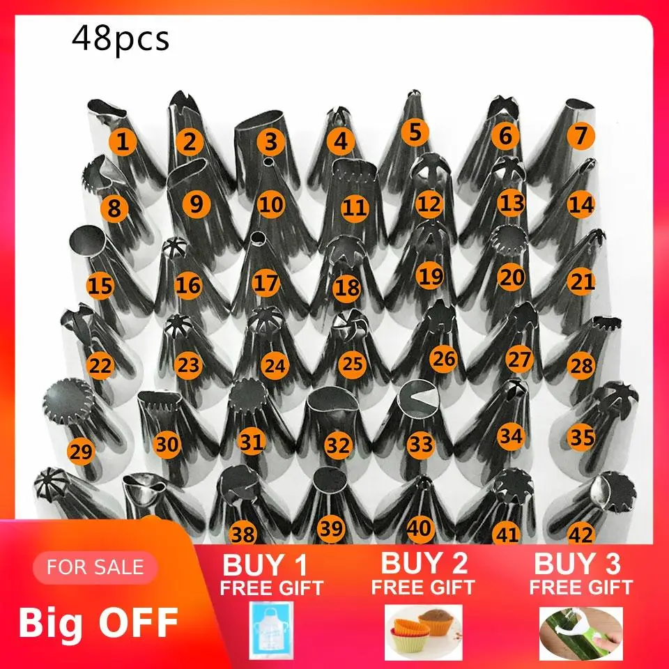 48 шт. набор для выпечки из нержавеющей стали|Принадлежности выпечки| |