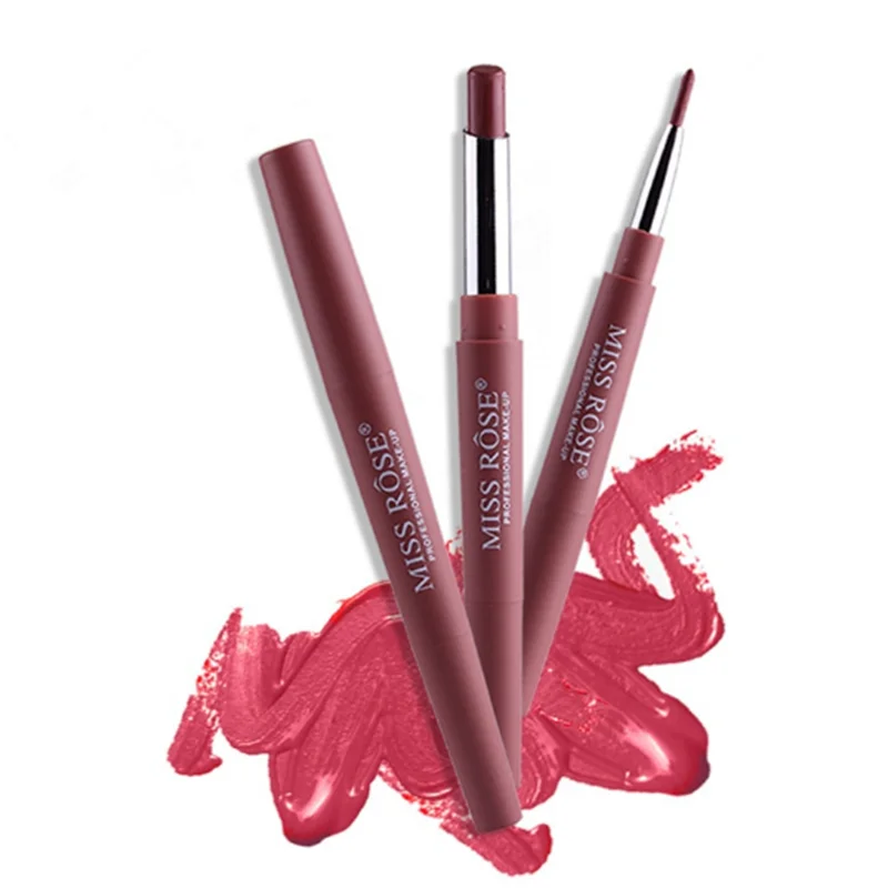 14 цветов двухсторонняя косметика для губ помада-карандаш водостойкий стойкий