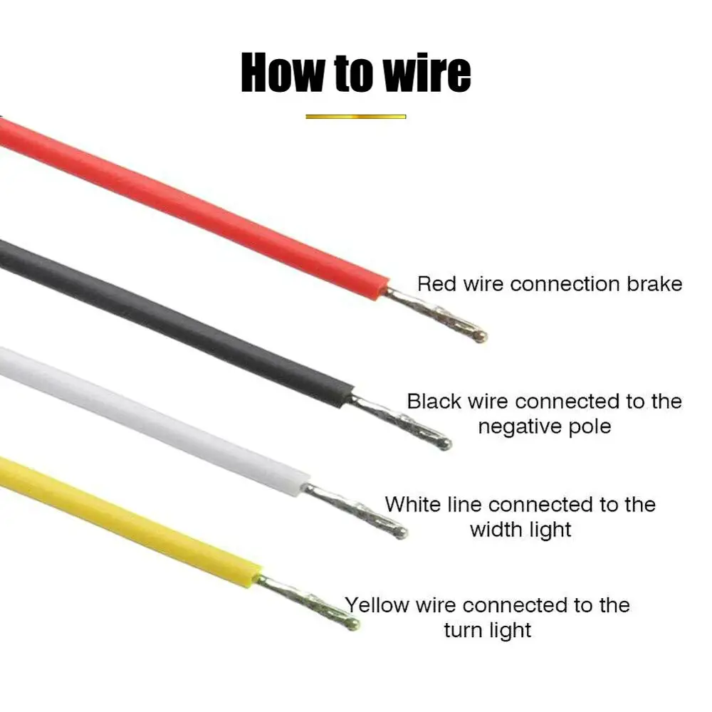 

2PCS Upgrade LED Car Trailer Light Bar Tail Brake Flowing Turn Signal Driving Lamp 4 Modes