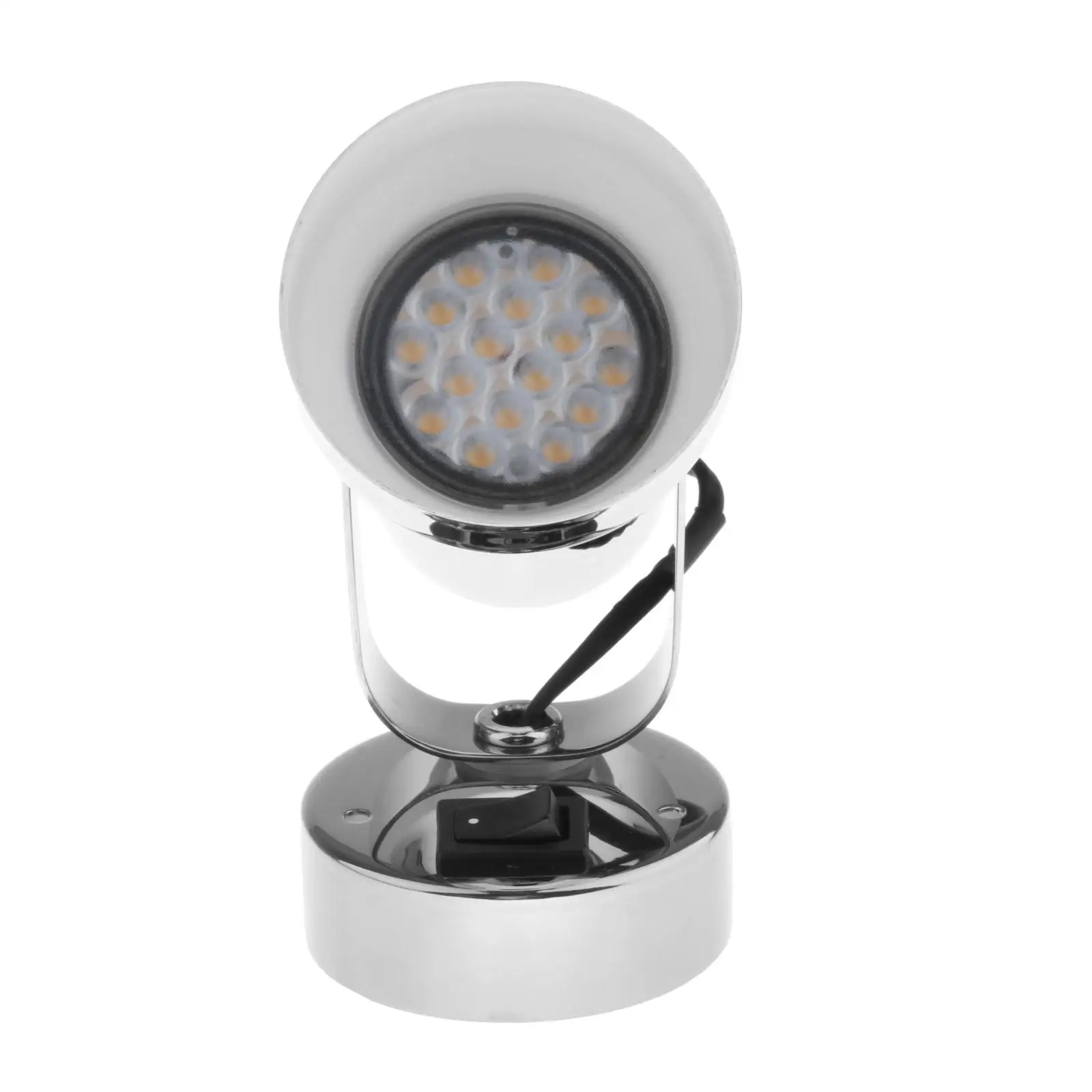 

12V Marine Boat Interior LED Reading Light 3W RV Boat Camper Warm White Wall Lamp
