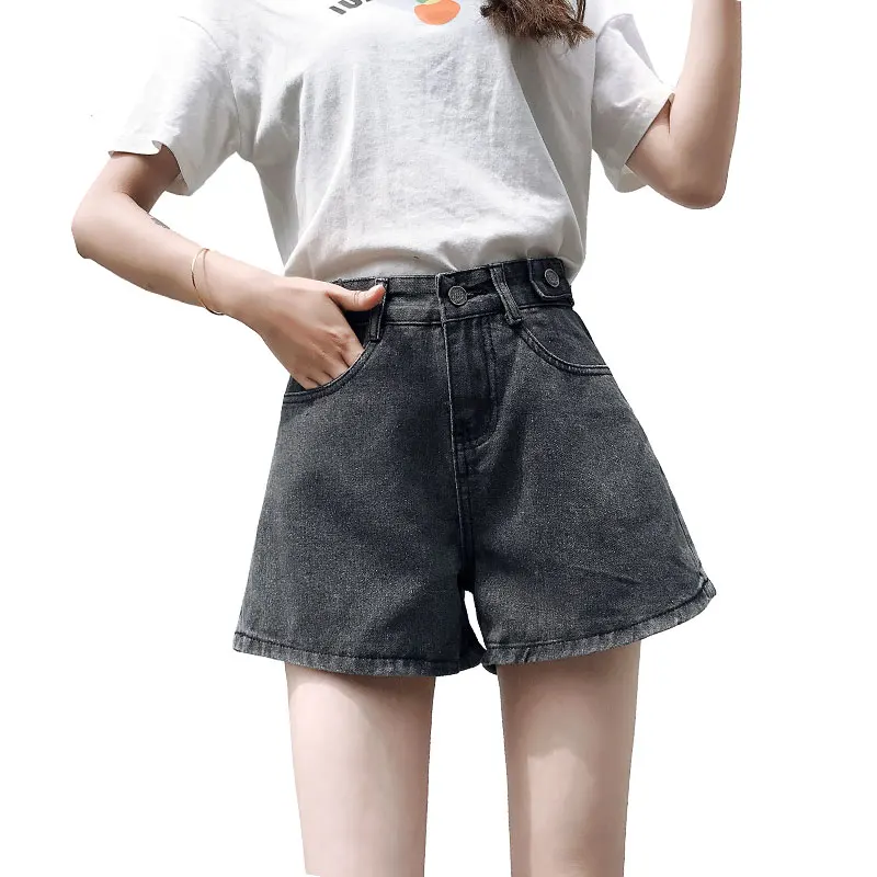 Женские шорты летние корейские шикарные Ретро стиль высокая талия тонкие