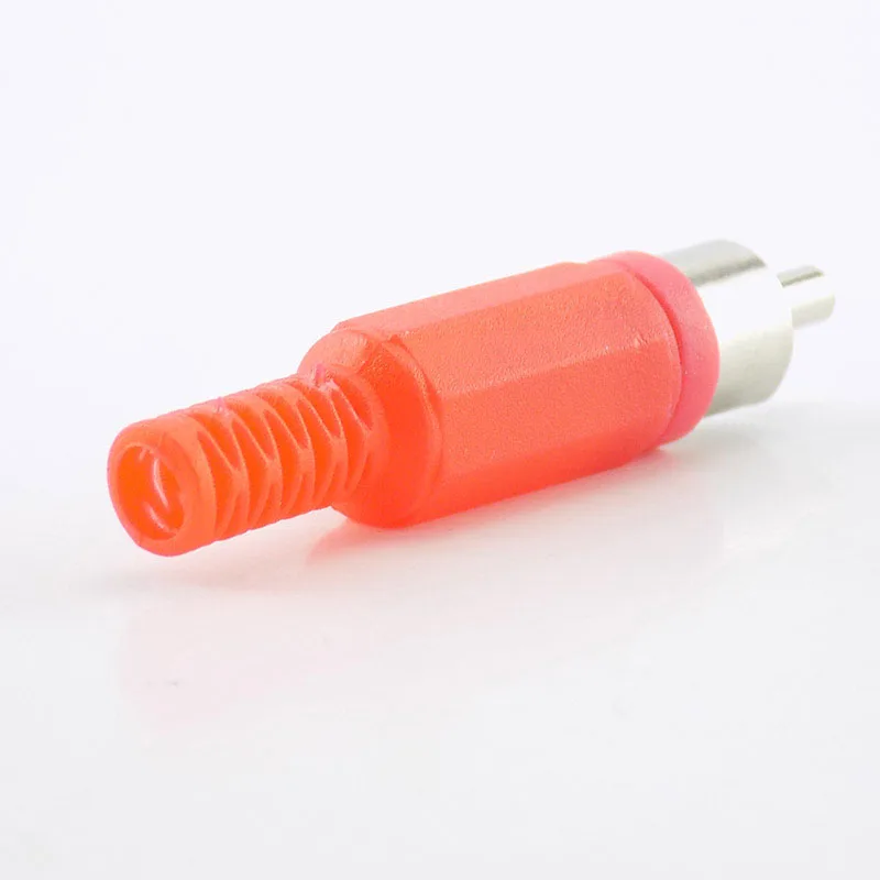 RCA штекер гнездовой разъем адаптер для пайки Аудио Видео AV пластиковая ручка