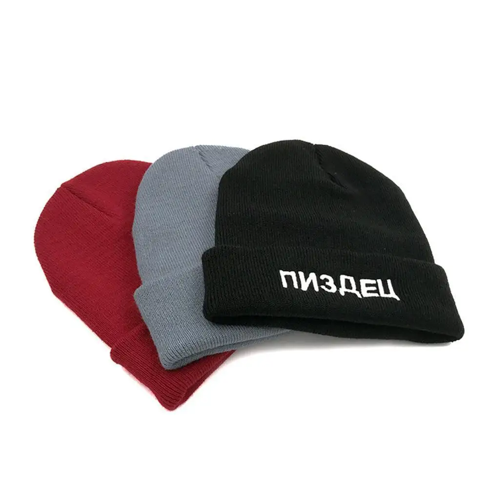 1 шт. зимняя шапка русская холодная письмо хлопок Повседневная шапочка для мужчин