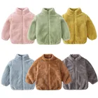 Детские зимние пальто; Детская верхняя одежда; Коллекция 2022 года; Теплая Флисовая Куртка для девочек; Куртки для маленьких мальчиков; Осенняя От 1 до 5 лет с длинными рукавами для младенцев