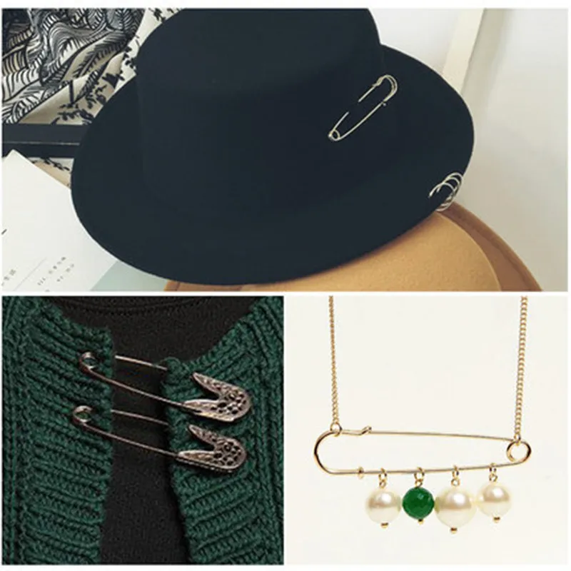 10 шт. безопасные булавки брошь Экстра большая стальная безопасная булавка пряжка