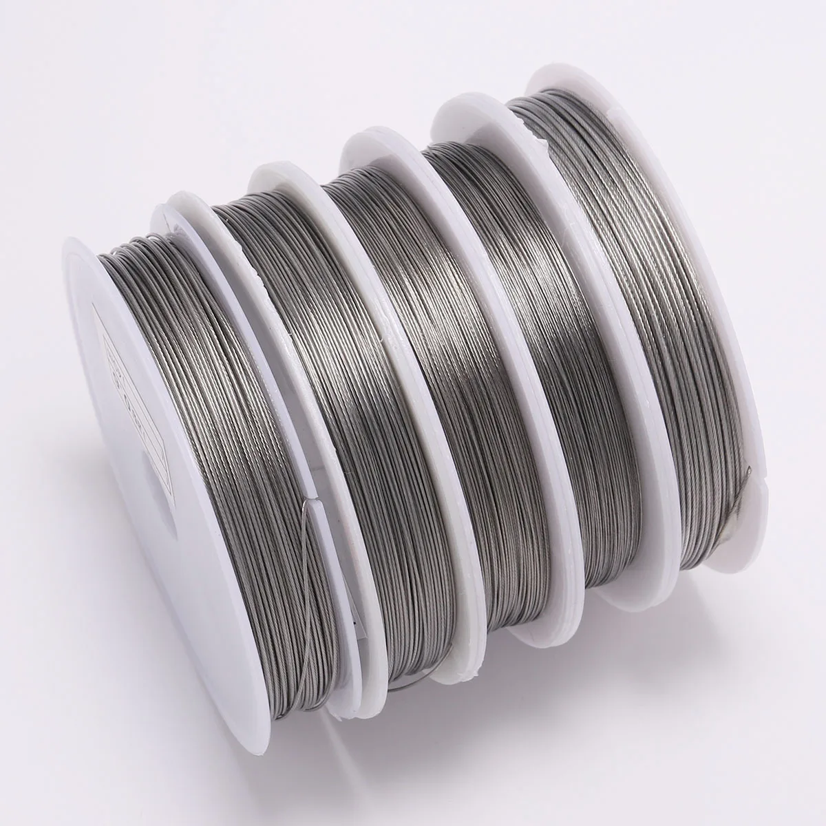 

1 Roll 0.3/0.45/0.5/0.6mm 8 18 25 28 35 40 Meters Stainless Steel Wire Beading For Jewelry Making Finding Diy Necklace Bracelet