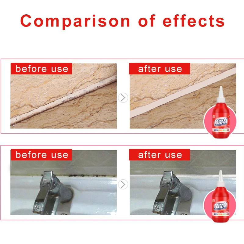 

Mold Remover Gel Caulk Gel Anti-Odor for Home Kitchen Bathroom Wall Tiles Wood ADW889