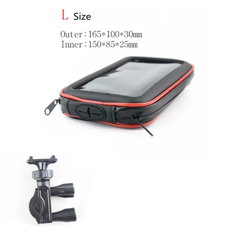 motorcycle phone holder cases support mobile moto bicycle stand for iphonehuaweixiaomisamsung smartphones shockproof bag free global shipping