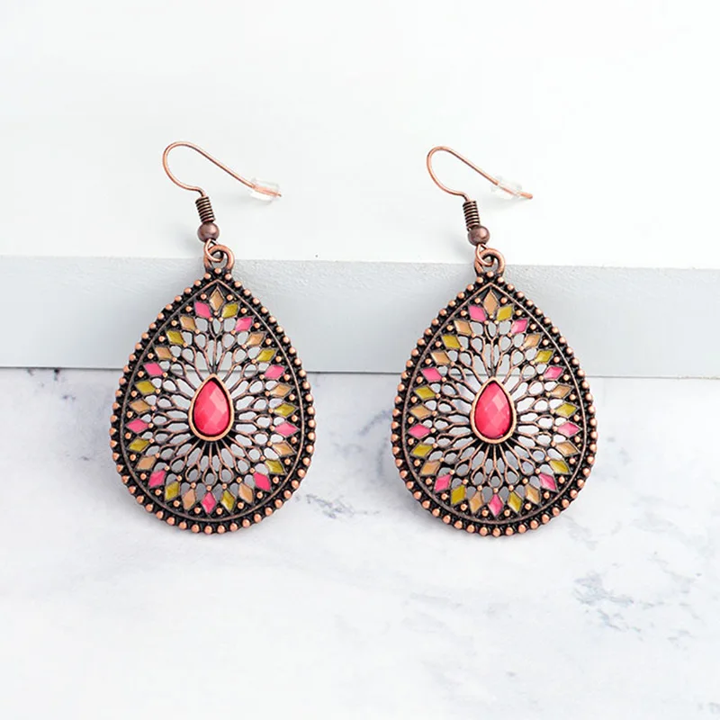 Этнические серьги 2018 для женщин Винтажные висячие богемные | Украшения и