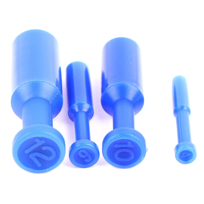 

10 шт. 4/6/10/12 мм синяя пневматическая заглушка, трубка для шланга, Вставной соединитель, трахеальная трубка, заглушка для трахеальной трубки